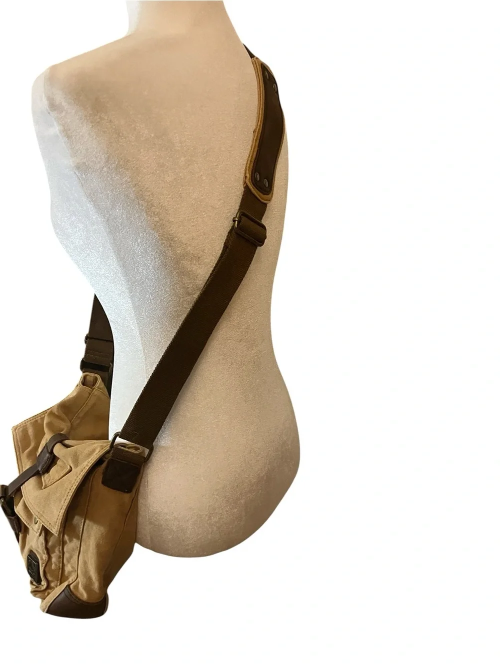 S.E. Cotton Vintage Style Canvas Crossbody/Messenger Bag